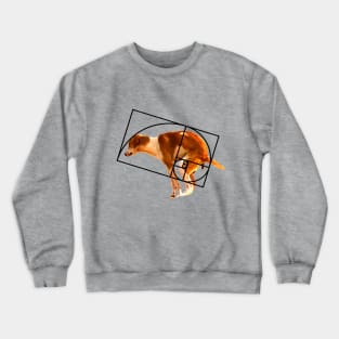 FIbonacci golden ratio dog Crewneck Sweatshirt